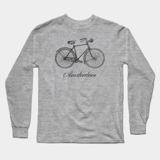 Amsterdam on bike Long Sleeve T-Shirt